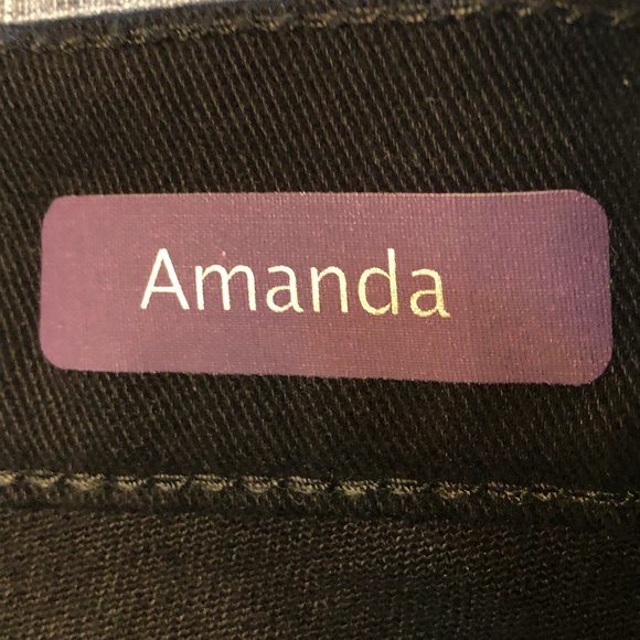 NWT - GLORIA VANDERBILT Jeans Amanda style - high rise - Women's Size 14 - black - Picture 4 of 5